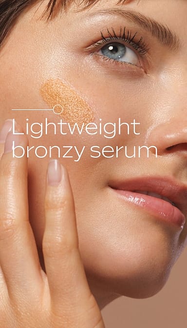 Lightweight bronzy serum