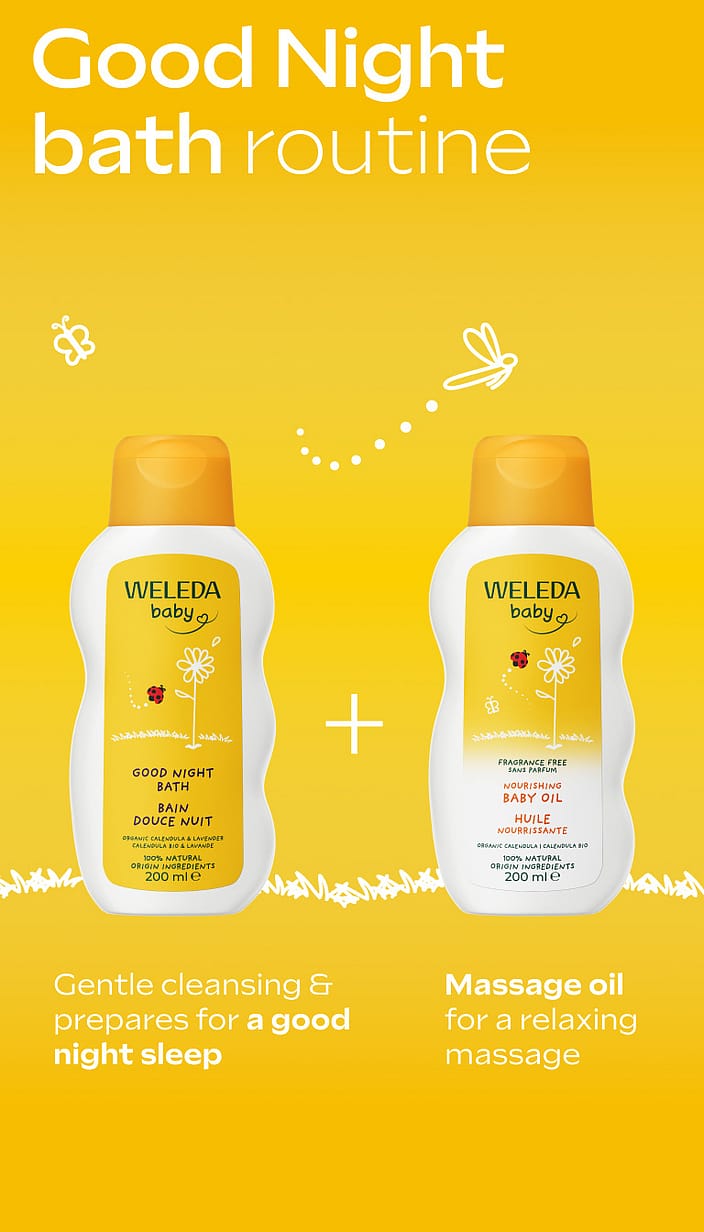 Kopel z ognjičem za miren spanec