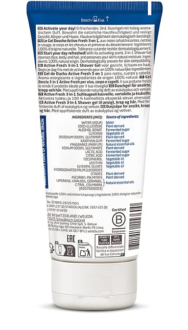 Gel za prhanje moški ACTIVE FRESH