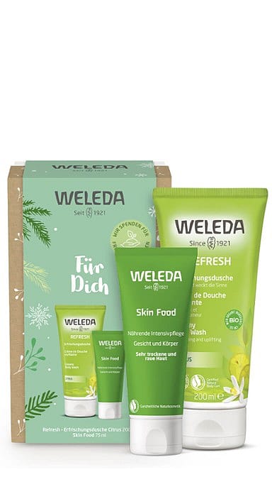 Set ZATE: Losjon za prhanje limona REFRESH & Skin Food