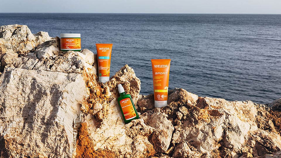 Weleda Arnica izdelki ob morju